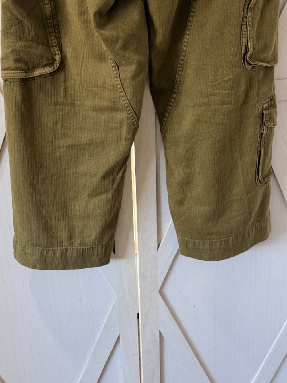 Free People Tahiti Cargo Pants in Olive Green Size Small - Picture 10 of 10
